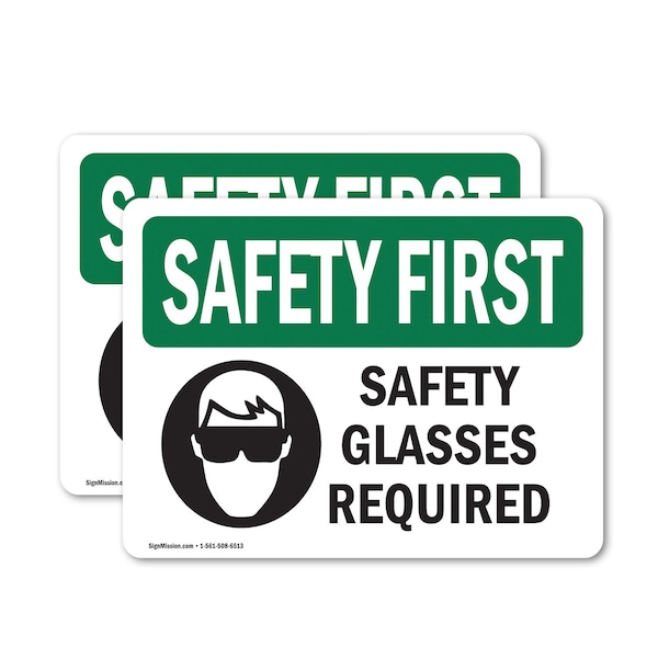 Signmission 7 in Height, 10 in Width, Vinyl Decal, Rectangle OS-2PACK-SF-D-710-L-10935 - main
